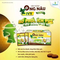 Viên Ngậm Ong Nâu Tâm Dược - Giảm Ho, Khàn Tiếng, Rát Họng, Bổ Phế Tự Nhiên (Bọc 6 Viên)