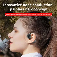 Tai Nghe Không Dây Xương JR02 TWS V5.3 - Tai Nghe Thể Thao Bluetooth Có Mic, Âm Thanh Sống Động, Thiết Kế Nhỏ Gọn, Phù Hợp Mọi Hoạt Động