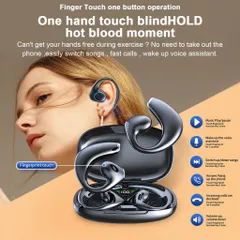 Tai Nghe Không Dây Xương JR02 TWS V5.3 - Tai Nghe Thể Thao Bluetooth Có Mic, Âm Thanh Sống Động, Thiết Kế Nhỏ Gọn, Phù Hợp Mọi Hoạt Động
