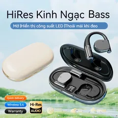 Tai nghe OWS Bluetooth V5.4 Không Dây LED Hiển Thị - Tai Nghe Giảm Tiếng Ồn Chất Lượng Cao Dành Cho Âm Nhạc và Game