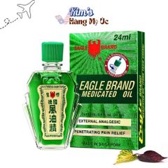 Dầu Gió Xanh Eagle Brand 24ml - Giảm Đau Cơ Khớp, Hỗ Trợ Giảm Đau Bong Gân, Sử Dụng Cho Người Lớn và Trẻ Em Từ 2 Tuổi Trở Lên
