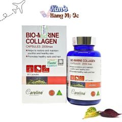 Viên Uống Collagen Từ Da Cá Biển Sâu Careline Bio Marine Collagen - Hỗ Trợ Làn Da Mịn Màng, Tăng Độ Đàn Hồi, Giảm Nếp Nhăn (60 Viên)