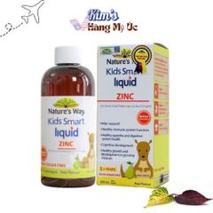Nature's Way Kids Smart Liquid Zinc 100ml - Bổ Sung Kẽm Tăng Cường Sức Đề Kháng & Hỗ Trợ Tiêu Hóa Cho Trẻ Em 0-12 Tuổi