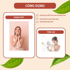 Khăn Giấy Tẩy Trang Kawaii Đa Năng 10x10cm - 400 Tờ Mềm Mịn, Làm Sạch Sâu, An Toàn Cho Da, Dễ Dàng Mang Theo