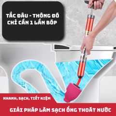 Dụng cụ thông tắc bồn cầu cầm tay - Pít-tông cao su hiệu quả, tiết kiệm, dễ sử dụng cho bồn cầu và chậu rửa, bảo vệ môi trường