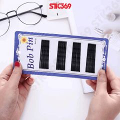 Ghim Cài Tóc Trang Trí Bằng Thép - Set 36 Cái Đen Cho Học Sinh, Văn Phòng, Tạo Kiểu Nghệ Thuật Hàng Ngày