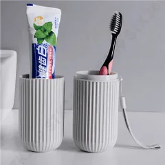 Cốc đựng bàn chải du lịch 2in1 kèm cốc súc miệng - Hộp đựng tiện lợi cho cá nhân khi đi làm, học hành hoặc du lịch