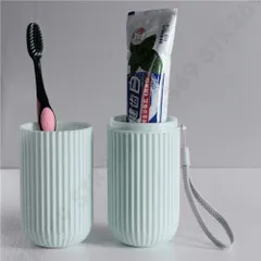 Cốc đựng bàn chải du lịch 2in1 kèm cốc súc miệng - Hộp đựng tiện lợi cho cá nhân khi đi làm, học hành hoặc du lịch