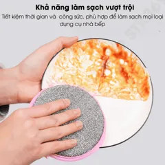Combo 5 Miếng Bọt Biển Rửa Chén Hai Mặt - Tiết Kiệm Nước, Tạo Bọt Nhanh, Làm Sạch Hiệu Quả Cho Mọi Căn Bếp