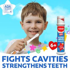 (có bill nhập) Kem đánh răng cho bé Colgate Kids Maximum Cavity Protection Pump Toothpaste.