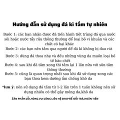 Đá Kỳ Tắm Tự Nhiên - Đá Tắm Tẩy Da Chết Siêu Nhám, Giúp Da Trắng Sáng, Mịn Màng và Khôi Phục Làn Da Tự Nhiên