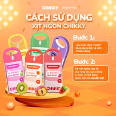 Xịt thơm vùng kín Chikky 20ml - Hương trái cây tươi mát, khử mùi hiệu quả, an toàn cho mọi loại da