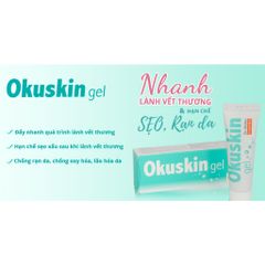 Gel Bôi Vết Thương Okuskin - Hỗ Trợ Làm Lành Nhanh Các Vết Thương Hở, Hạn Chế Sẹo, 10g & 30g - Sản Phẩm Chăm Sóc Da Từ Dr Muller Pharma