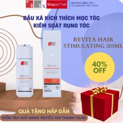 Dầu Xả Kích Thích Mọc Tóc REVITA 205ML - Giúp Tóc Dày Đầy Đặn và Khỏe Mạnh, An Toàn Cho Da Đầu - Ds Laboratories Mỹ