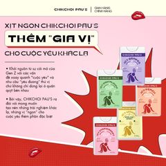 Xịt thơm CHIKCHOI PAU'S Hương Dâu Lạnh cho Nữ 20ml - Nước Hoa Tự Nhiên, Ngọt Ngào, Dễ Chịu