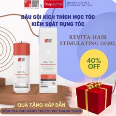 Dầu Gội REVITA 205ml - Giảm Gãy Rụng, Kích Thích Mọc Tóc, Giải Pháp Tóc Dày Đầy Đặn cho Nam Nữ - Ds Laboratories Mỹ