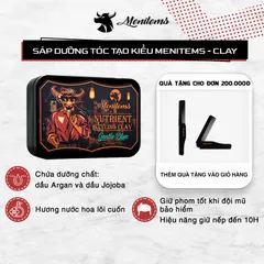 Sáp Vuốt Tóc Menitems Clay - Dưỡng Tạo Kiểu Tự Nhiên, Giữ Nếp Lâu 10H, Hương Thơm Quyến Rũ, Chăm Sóc Tóc Khỏe Mạnh 50g