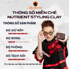 Sáp Vuốt Tóc Menitems Clay - Dưỡng Tạo Kiểu Tự Nhiên, Giữ Nếp Lâu 10H, Hương Thơm Quyến Rũ, Chăm Sóc Tóc Khỏe Mạnh 50g