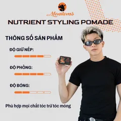 Sáp Vuốt Tóc MENITEMS Perfect Night - Giữ Nếp Tự Nhiên Lên Đến 10H - Tạo Kiểu Tóc Bóng Mượt, Dưỡng Ẩm Hiệu Quả