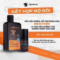 Dầu Gội Ngăn Gàu Menitems - Dưỡng Tóc, Giảm Ngứa, Giúp Mọc Tóc, Tinh Dầu Bưởi, Hương Nước Hoa Nam Tính, Chăm Sóc Tóc Nam
