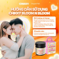 Thực Phẩm Sức Khỏe Dành Cho Nữ BLOOM N BLOOM CHIKKY - Hỗ Trợ Cân Bằng Nội Tiết Tố, Tăng Cường Sức Khỏe và Tiết Dịch Tự Nhiên
