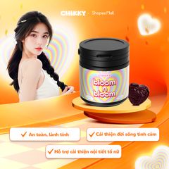 Thực Phẩm Sức Khỏe Dành Cho Nữ BLOOM N BLOOM CHIKKY - Hỗ Trợ Cân Bằng Nội Tiết Tố, Tăng Cường Sức Khỏe và Tiết Dịch Tự Nhiên