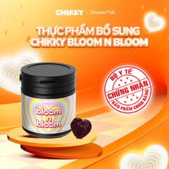 Thực Phẩm Sức Khỏe Dành Cho Nữ BLOOM N BLOOM CHIKKY - Hỗ Trợ Cân Bằng Nội Tiết Tố, Tăng Cường Sức Khỏe và Tiết Dịch Tự Nhiên