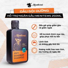 Dầu Gội Dưỡng Tóc Menitems - Ngăn Ngừa Gàu, Giảm Ngứa, Kích Thích Mọc Tóc & Hương Nước Hoa Nam Tính 300ml