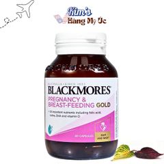 Viên uống Blackmores Pregnancy & Breast-Feeding Gold - Hỗ trợ thai kỳ khỏe mạnh và phát triển trí não (60 viên)