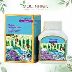 Viên Uống Vitatree Marine Collagen Plus 100 Viên - Giúp Đẹp Da, Tóc, Móng - Hỗ Trợ Lão Hóa, Tăng Cường Sức Khỏe Phụ Nữ