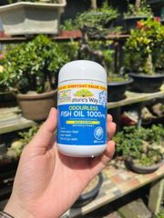 Dầu Cá Không Mùi Nature's Way - Viên Nang Mềm EPA DHA Bổ Sung Hỗ Trợ Tim Mạch, Não Bộ, Thị Lực (80 viên)