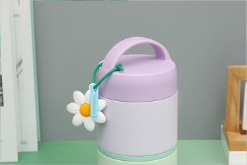 Hộp Cơm Giữ Nhiệt Inox LocknLock LHC8055VOL 2025 - Hộp Đựng Bữa Trưa Vacuum 330ml & 520ml - Màu Tím Chính Hãng