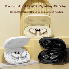 Tai nghe không dây GT735 OWS Bluetooth 5.4 chống nước - Tai nghe thể thao âm thanh HiFi, micrô tích hợp chống ồn, điều khiển cảm ứng
