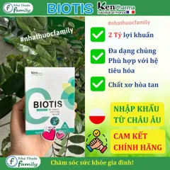 Viên uống men vi sinh BIOTIS - Bổ sung lợi khuẩn Probiotic, hỗ trợ tiêu hóa và sức khỏe đường ruột, 30 viên, Nhập khẩu châu Âu