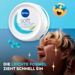 Kem Dưỡng Da Nivea Soft 50ml - Kem Dưỡng Ẩm Đa Năng Cho Mọi Loại Da, Hương Thơm Dễ Chịu, Phù Hợp Cho Mặt Và Cơ Thể