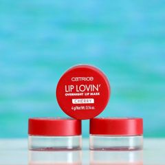 Mặt Nạ Môi Catrice Lip Lovin’ Overnight Cherry - Dưỡng ẩm, Phục hồi, Đôi môi căng mọng tự nhiên, Sản phẩm làm đẹp ban đêm