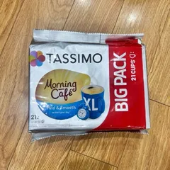 Viên Nén Cà Phê Tassimo Morning Café Mild & Smooth XL - Hương Vị Dịu Nhẹ, Dùng Cho Máy Pha TASSIMO, 21 Viên Tiện Lợi