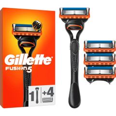 Bộ dao cạo Gillette Fusion5 Starterset – Cán cạo chống trơn kèm 4 lưỡi sắc bén cho trải nghiệm cạo mượt mà, chính xác