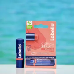 Son dưỡng môi Labello Caring Beauty Coral 4.8g – Dưỡng ẩm, bảo vệ UV, lên màu tự nhiên