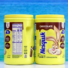 Bột Sô-cô-la Nesquik Chính Hãng - Hương Vị Ngọt Ngào Từ Ca Cao Thật, Hộp lớn 1.275kg