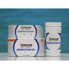 Vitamin tổng hợp cho người trên 50 tuổi Centrum Generation 50+ Hộp 100 viên [Hàng Đức]