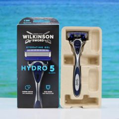 Dao cạo râu Wilkinson Sword Hydro 5 – Lưỡi 5 lưỡi kèm tay cầm chống trượt cho nam giới, cạo sát và nhẹ nhàng