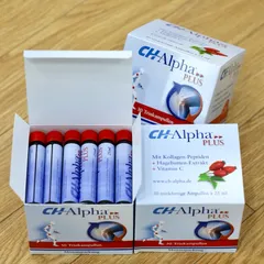 𝐂𝐎𝐋𝐋𝐀𝐆𝐄𝐍 𝐱𝐮̛𝐨̛𝐧𝐠 𝐤𝐡𝐨̛́𝐩 dạng nước CH-ALPHA PLUS hộp 30 lọ/mỗi lọ 25ml