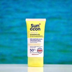 Kem Chống Nắng Sun Ozon Sensitiv SPF 50 - Dưỡng Ẩm An Toàn Cho Da Nhạy Cảm, Không Hương Liệu - 50ml Đức