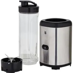 Máy xay sinh tố cầm tay WMF Kult X Mix & Go - 300W, 4 lưỡi thép không gỉ, bình Tritan 0,6L an toàn, tiện lợi cho mọi chuyến đi