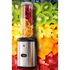 Máy xay sinh tố cầm tay WMF Kult X Mix & Go - 300W, 4 lưỡi thép không gỉ, bình Tritan 0,6L an toàn, tiện lợi cho mọi chuyến đi