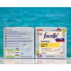 Băng vệ sinh Tampon Facelle 3 giọt 64 miếng - Thấm hút tốt, thoải mái, an toàn cho ngày 