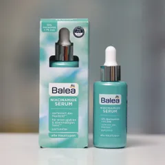 Serum Balea Niacinamide cho bề mặt da mịn màng hơn và hỗ trợ làn da rõ rệt, 30ml