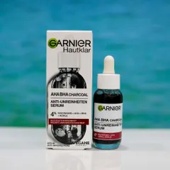 Huyết thanh Garnier AHA + BHA than hoạt tính 30ml - Giải pháp làm sạch sâu, kiểm soát dầu nhờn, giúp da sáng khỏe hơn
