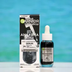 Huyết thanh Garnier AHA + BHA than hoạt tính 30ml - Giải pháp làm sạch sâu, kiểm soát dầu nhờn, giúp da sáng khỏe hơn